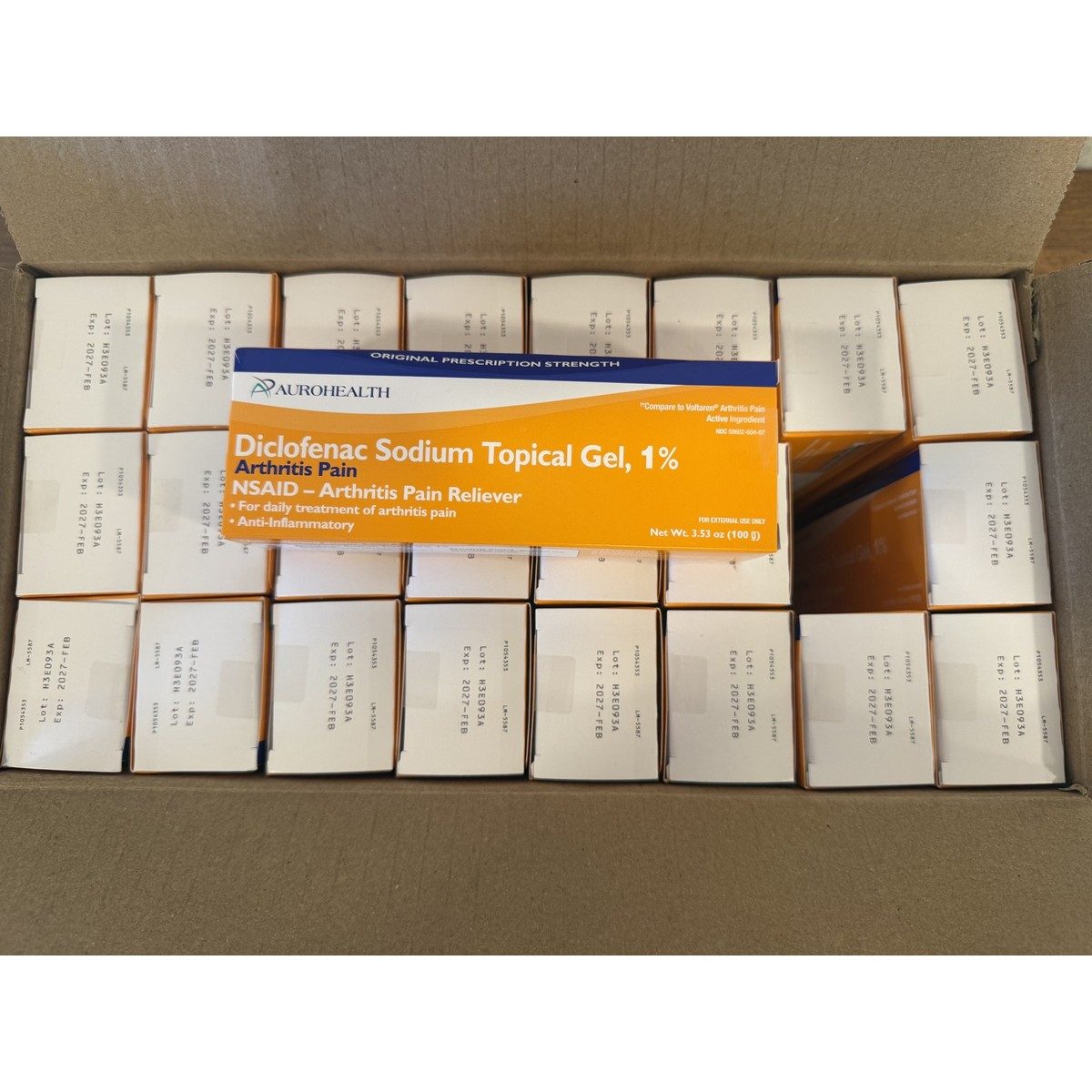 Diclofenac Sodium Topical Gel 1%, 100 g - Case of 24 (Exp. Feb 2027)