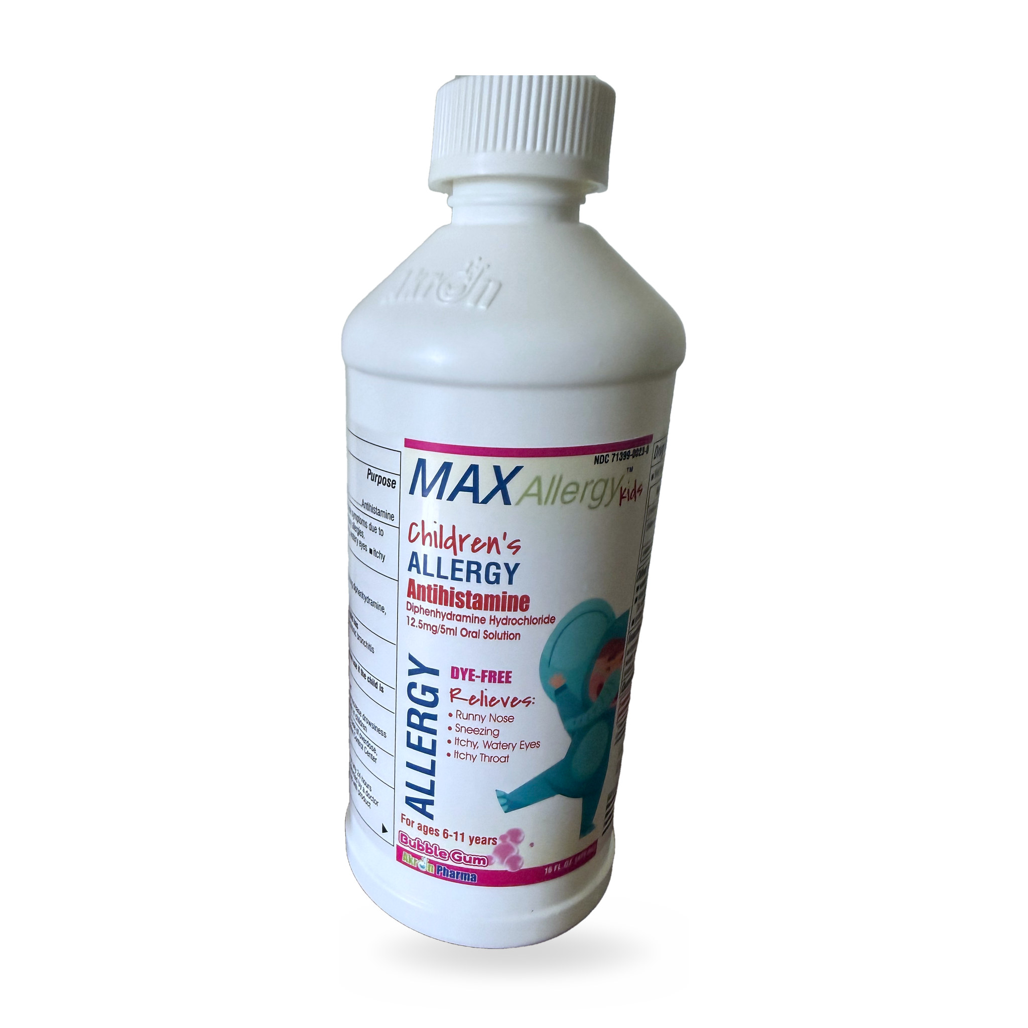 Diphenhydramine 12.5mg/5mL Liquid 473mL